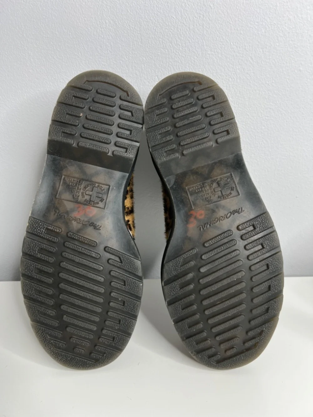 Dr. Martens 1461 Leopard Hair-On Leather Oxford Shoes US 6 EU 37 Rare